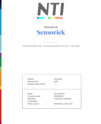 NTI Eindopdracht praktijkdag Sensoriek
