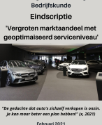 Geslaagde scriptie bedrijfskunde Groningen vergroten marktaandeel autobedrijf