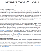 WFT Basis - 5 oefenexamens - 210 examenvragen &amp;amp;amp;amp; antwoorden