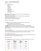 Summary Articles and Lecture - Empirical Research Project