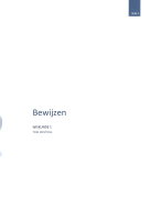 Wiskunde 1 (semester 1) - bewijzen