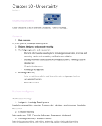 Knowledge management & BI part I - notes chapter 10, 12, 13 and DMN