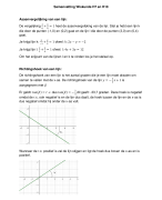 Getal & Ruimte Havo Wiskunde B samenvatting  H7 + H10