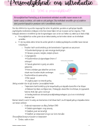 Samenvatting persoonlijkheidspychologie 