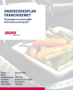 Voorbeeld onderzoeksplan Accountancy Avans - bestuurlijke informatievoorziening Gevolgen Franchisewe