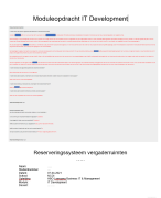 Moduleopdracht IT development  cijfer 8