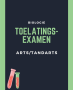 Samenvattingen Toelatingsexamen arts/tandarts 2023