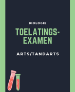 Samenvatting biologie toelatingsexamen arts/tandarts/dierenarts 2026