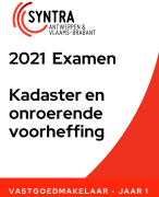 Syntra 2021 Vastgoedmakelaar | Examenvragen | Kadaster en onroerende voorheffing jaar 1