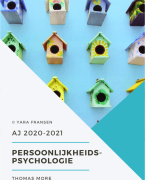 Samenvatting Persoonlijkheidspsychologie
