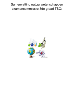Samenvattig Natuurwetenschappen 3de graad TSO