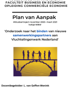 Goedgekeurd PVA Commerciële Economie HVA 2021 - Binden Strategische Samenwerkingspartners aan Vluchtelingenwerk Nederland GO April 2021