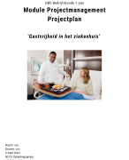 NCOI projectplan Projectmanagement 2021 - Gastvrijheid optimaliseren ziekenhuis - Geslaagd eindcijfe