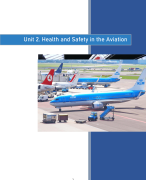 Unit 2. Health and Safety in the Aviation Industry