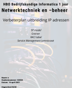 NCOI geslaagde moduleopdracht verbeterplan netwerkbeheer IP adressen - HBO Bedrijfskundige Informatica - Netwerktechniek Netwerkbeheer met feedback eindcijfer 8