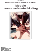 NCOI geslaagde moduleopdracht Personeelsontwikkeling - Nieuw 2021 - HBO Personeelsmanagement met feedback eindcijfer 8