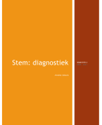 Samenvatting Stem: Diagnostiek