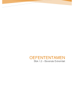 Oefententamen (blok 1.2)