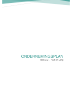 Ondernemerschap - Ondernemingsplan (blok 2.2)