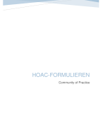 Community of Practice - HOAC-formulieren (minor Fysiotherapie & Kinderen, Volwassenen & Ouderen)