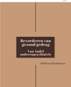 Profielmodule Zorg Leeruitkomst 2 - Bevorderen van gezond gedrag - Innovatie in de ouderenpsychiatrie