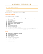 Algemene pathologie (samenvatting) 