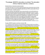 samenvatting/ vertaling van tekst 'education of Eros' 