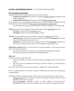 FDI, Trade and Geography summary