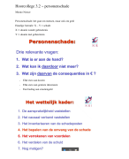 Aantekeningen hoorcollege 3.2 minor Dood en Letsel