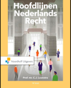 Hoofdlijnen Nederlands Recht (14e druk) samenvatting hoofdstuk 1