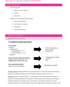 Samenvatting les 1: relatie- en gezinstherapie