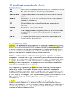 Parodontologie H17 Microbiologie van parodontale infecties