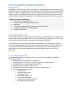 Parodontologie H20 Immunologische reacties bij parodontitis