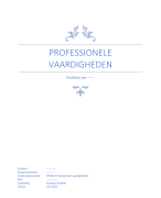Essay OE46a Professionele Vaardigheden/ Professional Skills