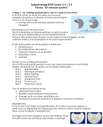 Samenvatting HVO Cyclus 3.3 + 3.4 (THK Ba3)