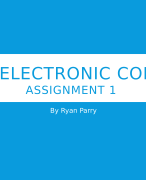 UNIT 8: ELECTRONIC COMMERCE ASSIGNMENT 1 By Ryan Parry 2021