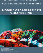 NCOI geslaagde moduleopdracht Organisatie en Verandering nov. 2021 - HBO Bachelor Management - Overheid en Non-Profit - Eindcijfer 9 met feedback NCOI