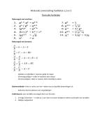 VWO3 WISKUNDE SAMENVATTING (MODERNE WISKUNDE) HFST 1,2,(3.5),4,5,6