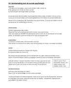 Samenvatting sociale psychologie Fase 1 2021-2022