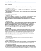 Summary International Economics Money Part