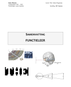 Samenvatting Functieleer, Deel 1, 2021-2022