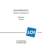 Nederlands 3f: Spreken en presenteren