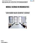 Schoevers module gedrag in organisaties - HBO Executive Office Management - Geslaagd januari 2022