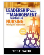 Test Bank Leadership Roles and Management Functions in Nursing 10th Edition Marquis Huston 