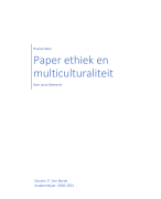 paper ethiek en multiculturaliteit