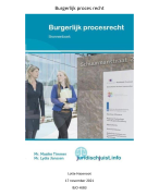 Samenvatting burgerlijk procesrecht