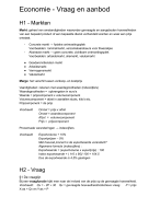 Samenvatting - Vraag en Aanbod Lesbrief LWEO VWO (ISBN 978-94-6110-248-5)