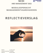 NCOI reflectieverslag HBO management - voortgangsgesprek / slechtnieuwsgesprek - Geslaagd (8) Feb. 2022