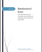 Fasetoets 2a: Betekenisvol Handelen (PABO Verkorte Deeltijd) | Cijfer 8,5