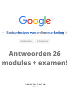 Google Antwoorden Digitale Werkplaats Marketing 26 modules + Examen (2022)